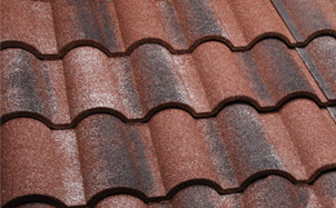 Композитная черепица рядовая Decra Roman Средиземноморская терракотта