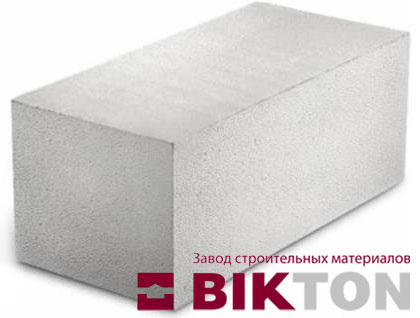 Блок пенобетонный (пеноблок) D-500 Bikton 625x300x200