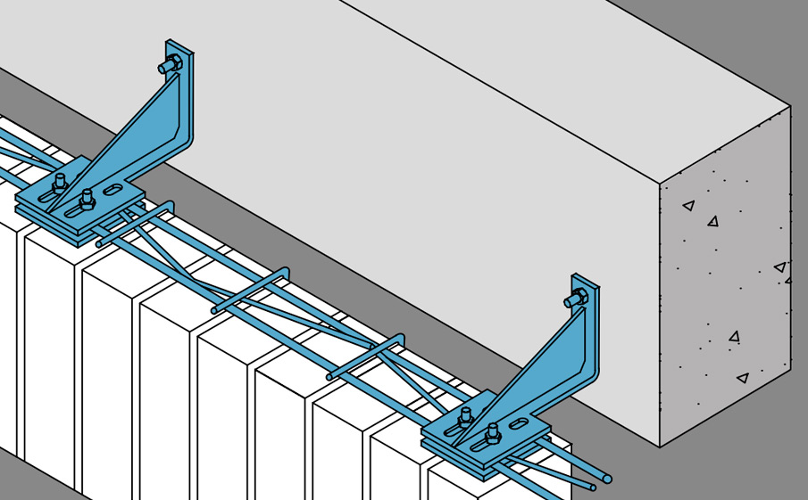 Рядовой кронштейн BAUT GSP для кирпичных перемычек >2м